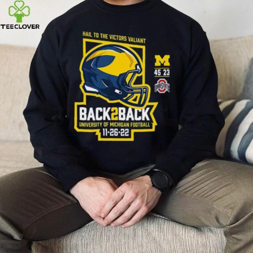 Michigan Wolverines Back 2 Back 2022 Final Score Shirt