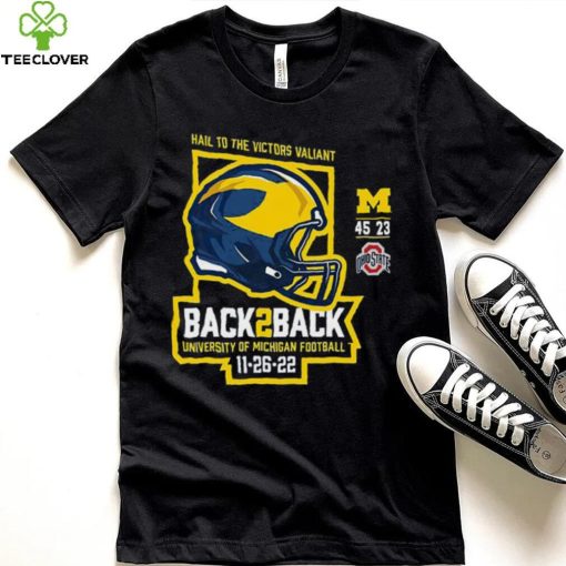 Michigan Wolverines Back 2 Back 2022 Final Score Shirt