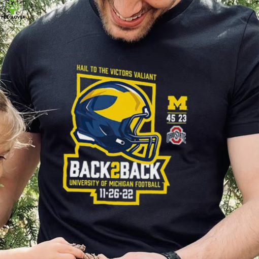 Michigan Wolverines Back 2 Back 2022 Final Score Shirt