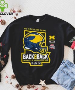 Michigan Wolverines Back 2 Back 2022 Final Score Shirt