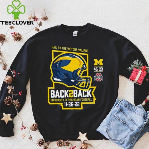 Michigan Wolverines Back 2 Back 2022 Final Score Shirt