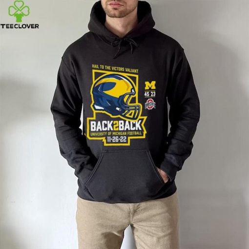 Michigan Wolverines Back 2 Back 2022 Final Score Shirt