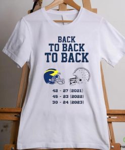 Michigan Wolverines Back To Back To Back 2023 Shirt