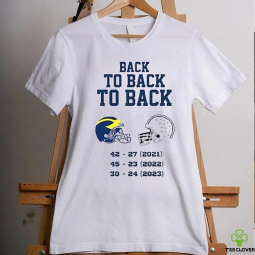 Michigan Wolverines Back To Back To Back 2023 Shirt