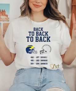 Michigan Wolverines Back To Back To Back 2023 Shirt
