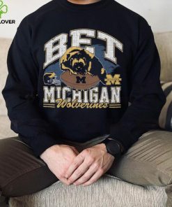 Michigan Wolverines Bet Helmet Franklin T Shirt 7 Michigan Wolverines Bet Helmet Franklin T Shirt