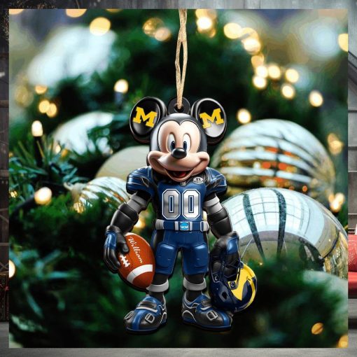 Michigan Wolverines Christmas Ornaments, Mickey Mouse Christmas Ornament