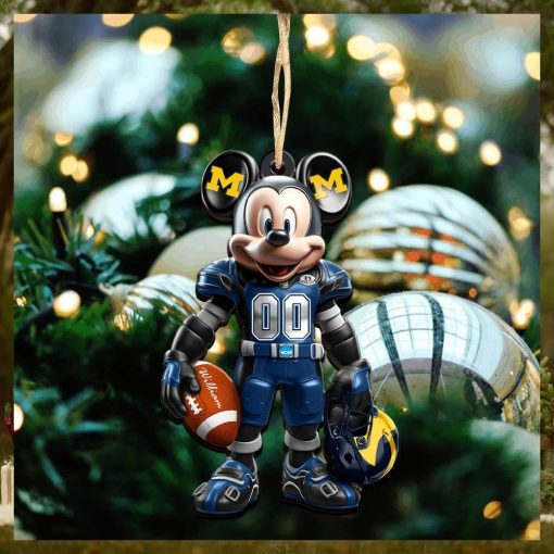 Michigan Wolverines Christmas Ornaments, Mickey Mouse Christmas Ornament