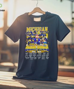 Michigan Wolverines College Football Playoff National Champions 2024 Signature T Shirt