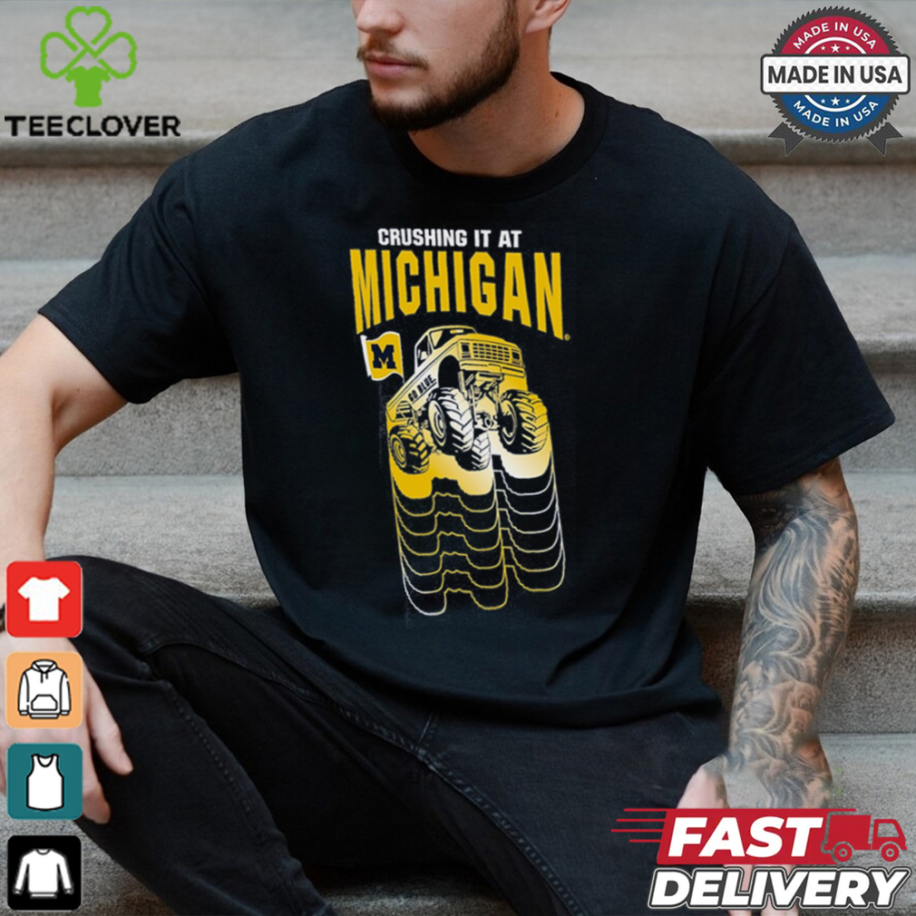 Michigan Wolverines Colosseum Toddler Crushing It T Shirt Michigan Wolverines Colosseum Toddler Crushing It T Shirt