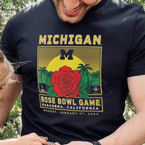 Michigan Wolverines Fanatics Branded College Football Playoff 2024 Rose Bowl Fierce Competitor T Shirt