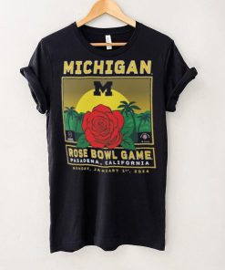 Michigan Wolverines Fanatics Branded College Football Playoff 2024 Rose Bowl Fierce Competitor T Shirt