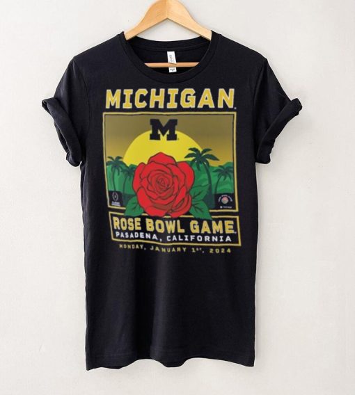 Michigan Wolverines Fanatics Branded College Football Playoff 2024 Rose Bowl Fierce Competitor T Shirt