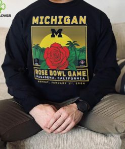 Michigan Wolverines Fanatics Branded College Football Playoff 2024 Rose Bowl Fierce Competitor T Shirt