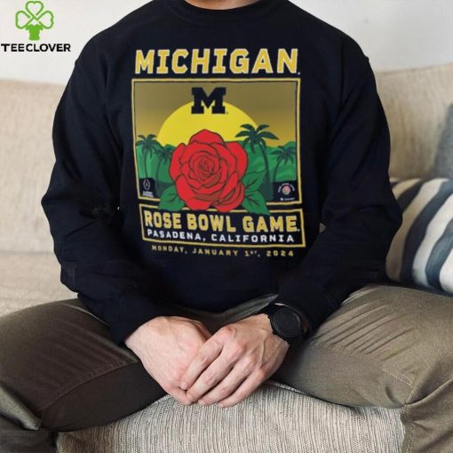 Michigan Wolverines Fanatics Branded College Football Playoff 2024 Rose Bowl Fierce Competitor T Shirt