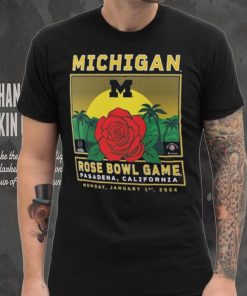 Michigan Wolverines Fanatics Branded College Football Playoff 2024 Rose Bowl Fierce Competitor T Shirt