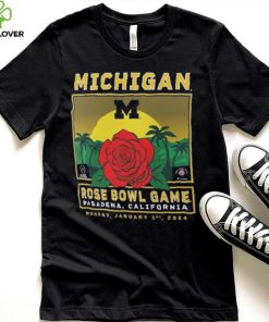 Michigan Wolverines Fanatics Branded College Football Playoff 2024 Rose Bowl Fierce Competitor T Shirt