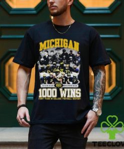 Michigan Wolverines Football 1000 Wins First Team In College Football History T Shirt