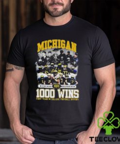 Michigan Wolverines Football 1000 Wins First Team In College Football History T Shirt