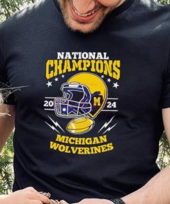 Michigan Wolverines Football Helmet National Champions 2024 shirt
