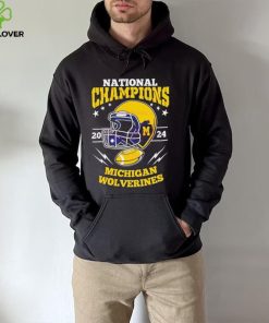 Michigan Wolverines Football Helmet National Champions 2024 shirt