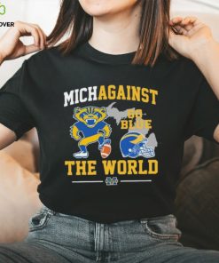 Michigan Wolverines Football Michagainst Go Blue The World Mascot Shirt