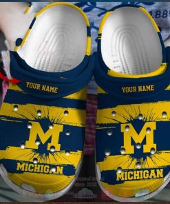 Michigan Wolverines Football Ncaa Custom Name Crocs Clog Shoes