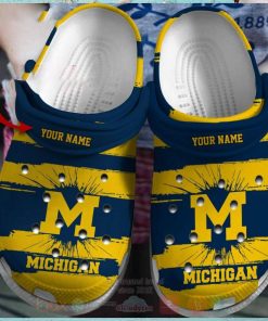 Michigan Wolverines Football Ncaa Custom Name Crocs Clog Shoes