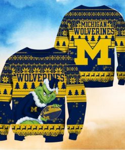 Michigan Wolverines Grinch Christmas Ugly Sweater NCAA Funny Gift For Men And Women