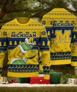 Michigan Wolverines Grinch Ugly Christmas Sweater