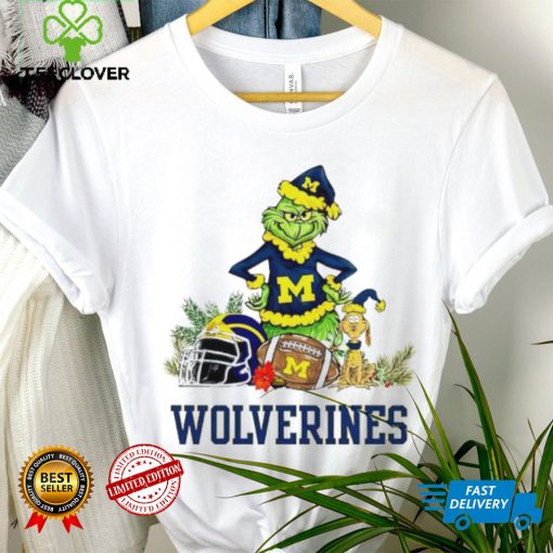 Michigan Wolverines Grinch and Max dog funny Christmas hoodie, sweater, longsleeve, shirt v-neck, t-shirt