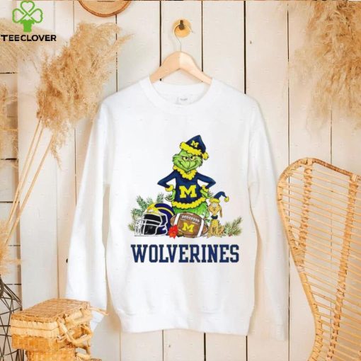 Michigan Wolverines Grinch and Max dog funny Christmas hoodie, sweater, longsleeve, shirt v-neck, t-shirt