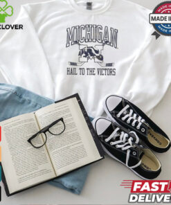 Michigan Wolverines Hail To The Victors Vintage Hockey t shirt 1 Michigan Wolverines Hail To The Victors Vintage Hockey t shirt