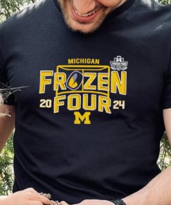 Michigan Wolverines Ice Hockey Frozen Four NCAA 2024 logo hoodie, sweater, longsleeve, shirt v-neck, t-shirt