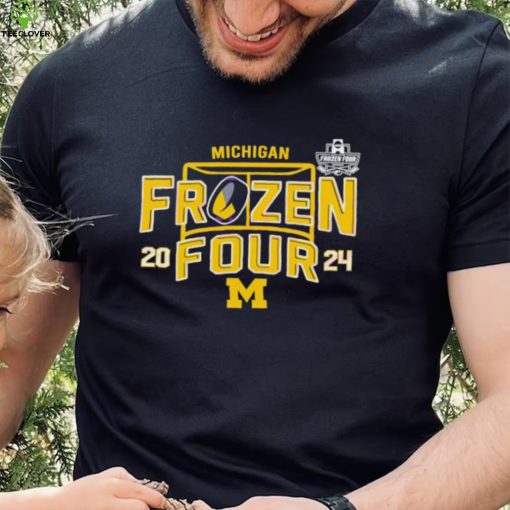 Michigan Wolverines Ice Hockey Frozen Four NCAA 2024 logo hoodie, sweater, longsleeve, shirt v-neck, t-shirt