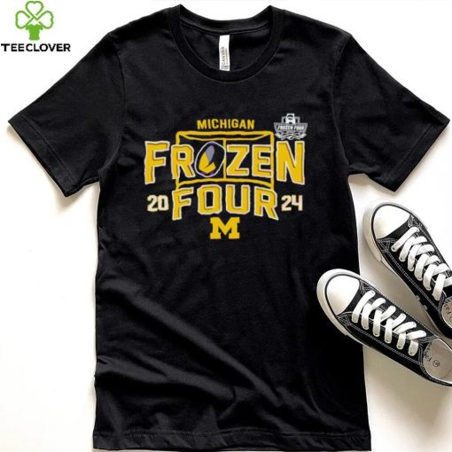 Michigan Wolverines Ice Hockey Frozen Four NCAA 2024 logo hoodie, sweater, longsleeve, shirt v-neck, t-shirt