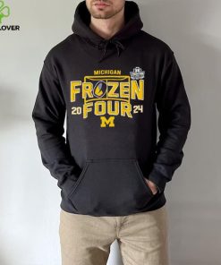 Michigan Wolverines Ice Hockey Frozen Four NCAA 2024 logo hoodie, sweater, longsleeve, shirt v-neck, t-shirt