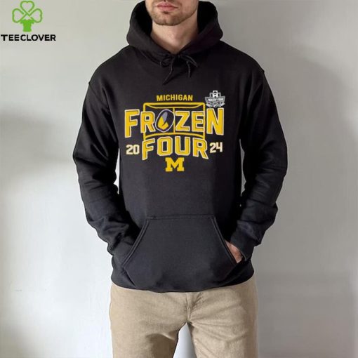 Michigan Wolverines Ice Hockey Frozen Four NCAA 2024 logo hoodie, sweater, longsleeve, shirt v-neck, t-shirt