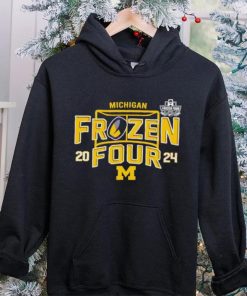 Michigan Wolverines Ice Hockey Frozen Four NCAA 2024 logo hoodie, sweater, longsleeve, shirt v-neck, t-shirt