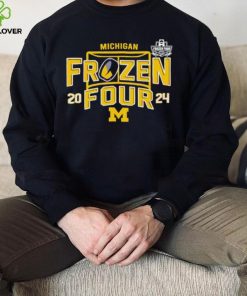 Michigan Wolverines Ice Hockey Frozen Four NCAA 2024 logo hoodie, sweater, longsleeve, shirt v-neck, t-shirt