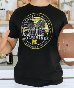 Michigan Wolverines Image One Painted Sky Comfort Colors Pocket T Shirt