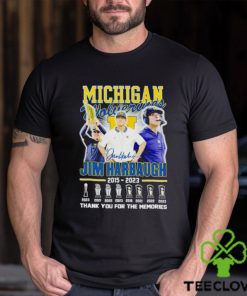 Michigan Wolverines Jim Harbaugh 2015 2023 thank you for the memories hoodie, sweater, longsleeve, shirt v-neck, t-shirt