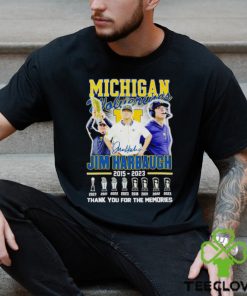 Michigan Wolverines Jim Harbaugh 2015 2023 thank you for the memories hoodie, sweater, longsleeve, shirt v-neck, t-shirt