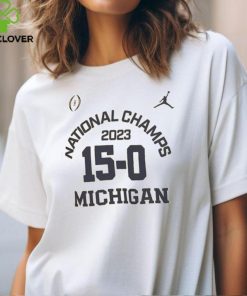 Michigan Wolverines Jordan Brand College Football Playoff 2023 National Champions 15 0 T Shirt
