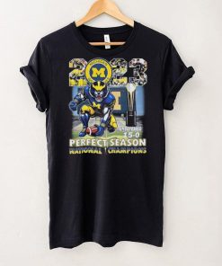 Michigan Wolverines Mascot 2023 Undefeated 15 0 Perfect Season CFP National Champions Shirt