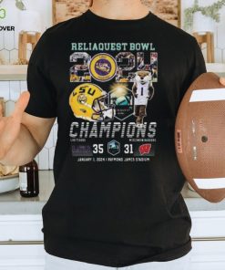 Michigan Wolverines Mascot Reliaquest Bowl 2024 Champions T Shirt