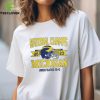 Michigan Wolverines Merch Michigan Football National Champions Arched Helmet T Shirt