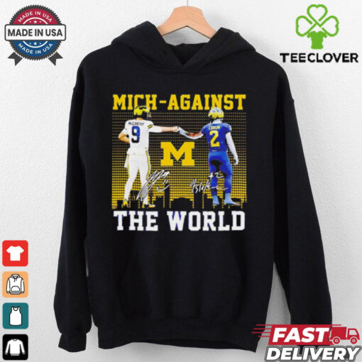 Michigan Wolverines Mich Against the World signature skyline hoodie, sweater, longsleeve, shirt v-neck, t-shirt