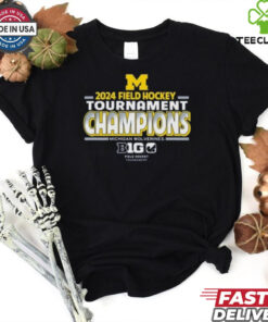Michigan Wolverines NAVY 2024 Big 10 Field Hockey Champions T Shirt 2 Michigan Wolverines NAVY 2024 Big 10 Field Hockey Champions T Shirt
