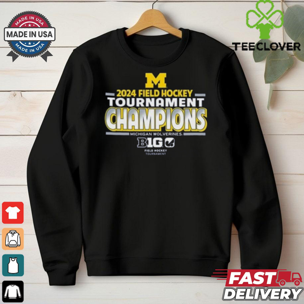 Michigan Wolverines NAVY 2024 Big 10 Field Hockey Champions T Shirt Michigan Wolverines NAVY 2024 Big 10 Field Hockey Champions T Shirt